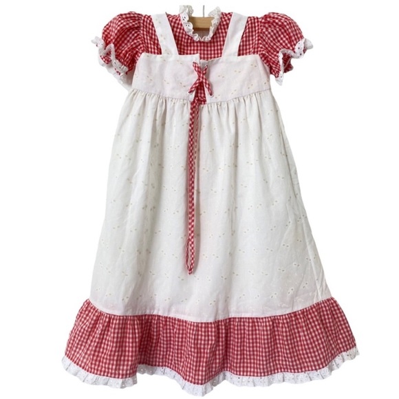 Toddler Vintage Checked Dress - Picture 1 of 5